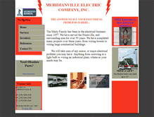 Tablet Screenshot of meridianvilleelectric.com